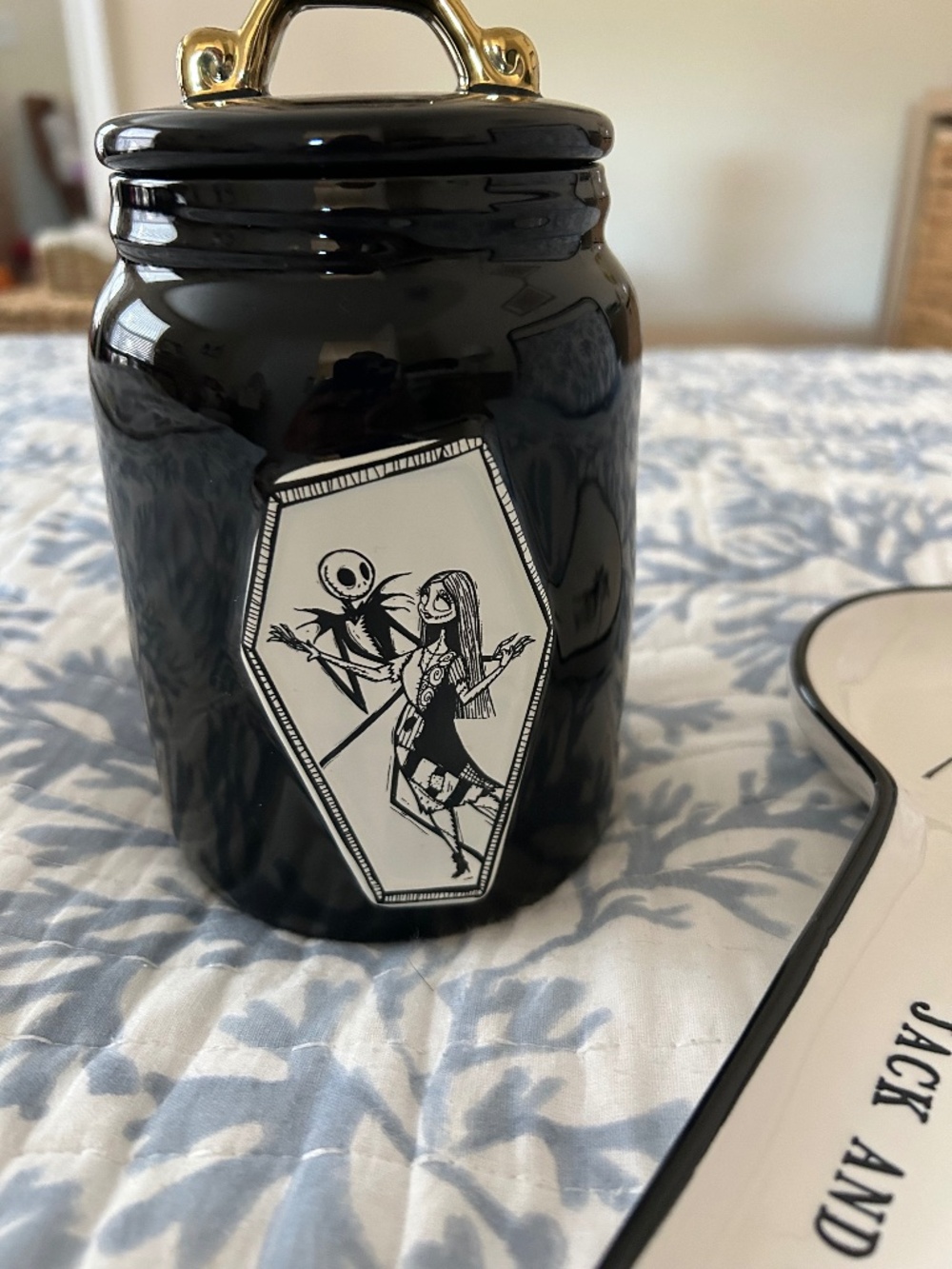 Sally & Jack Rae Dunn Canister & Spoon Rest